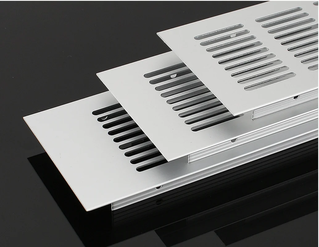 60/100/150mm Vents Perforated Sheet Aluminum Air Vent Ventilator Grille Cover for Closet Shoe Air Conditioner