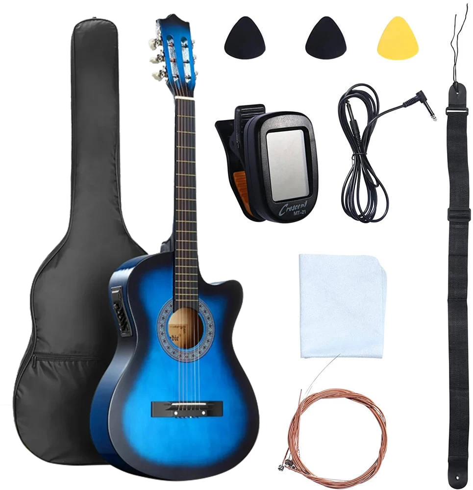 Wholesale 38 Inch Electric Acoustic Guitar OEM Service Full Size ...