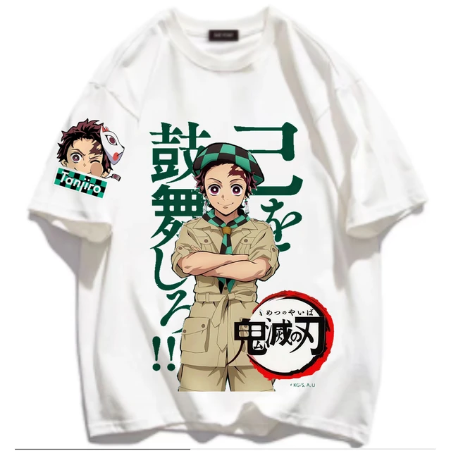 2021 New Anime Demon Slayer Kimetsu No Yaiba T Shirt 3d Print Tshirt  Cosplay Tanjirou Nezuko Unisex Loose Top T-shirt Streetwear - T-shirts -  AliExpress