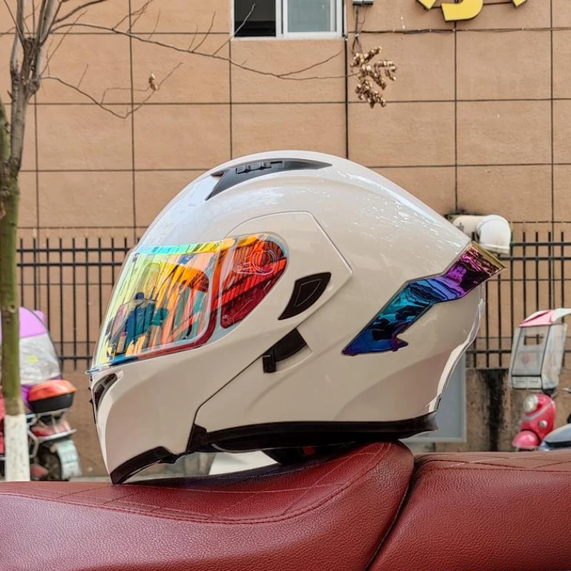 DOPORA Motorradhelm Modular - ECE, Klapphelm, Doppel-Sonnenvisier