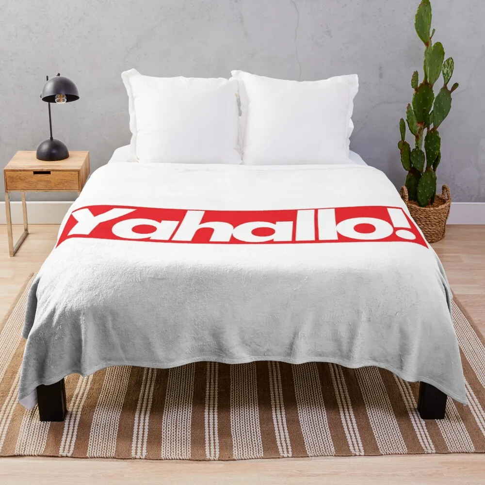 Yahallo! Streetwear OregairuThrow Blanket Soft Bed Blankets flannel blanket letter printed blanket soft comfortable air conditioner quilt for home bedroom office decorative bed blankets