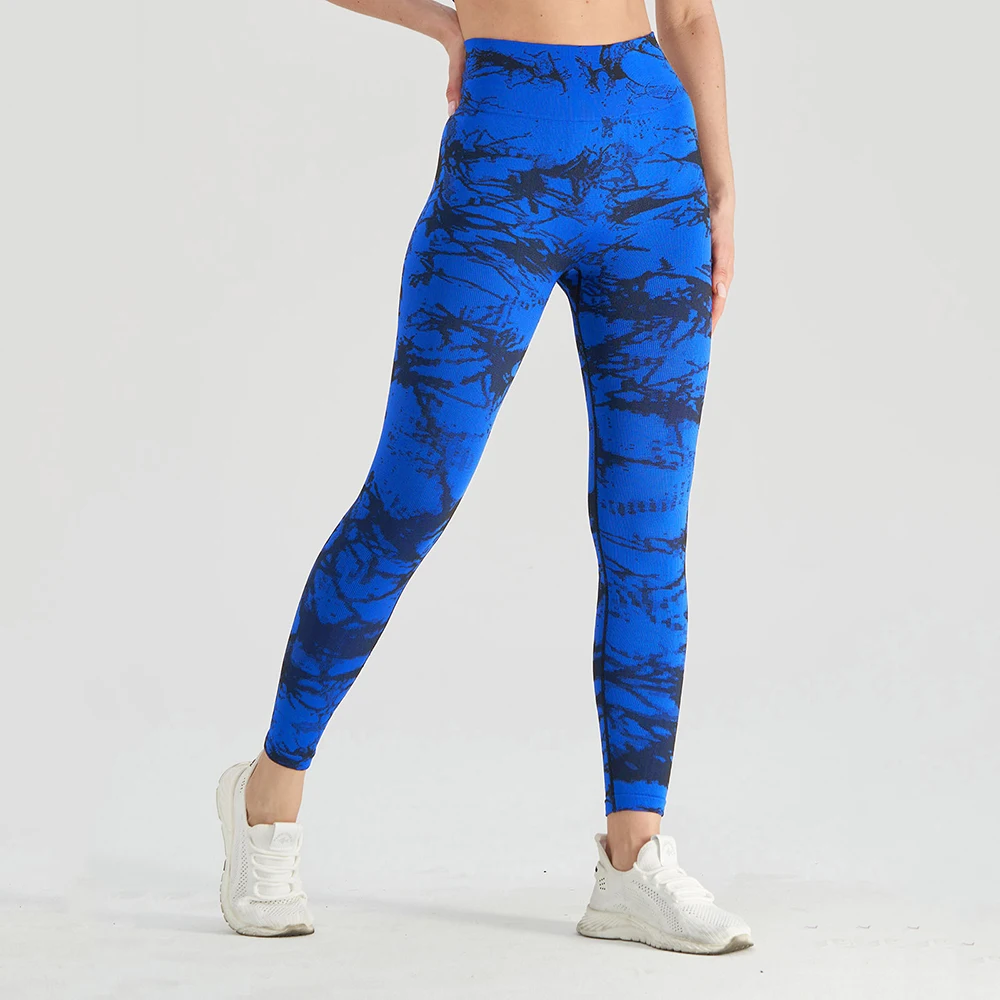 LANTECH Women Gym Yoga Seamless Pants Sports Leggings Clothes Stretchy Hips Push Up Squat Exercise Fitness Activewear Camo