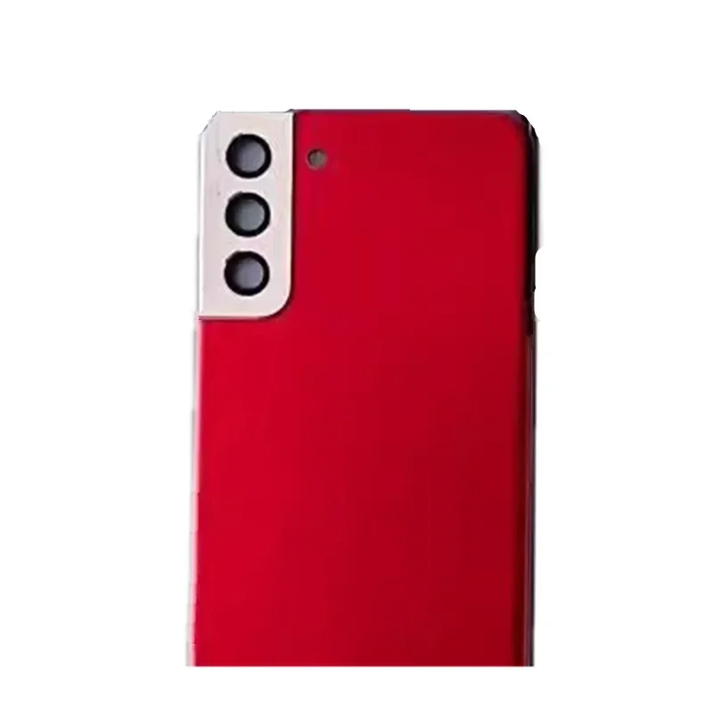 삼성 갤럭시 S21 플러스 5G G996 6.7 유리 배터리 뒷면 커버 수리 용 S21Plus 하우징 도어 후면 케이스 + 카메라 렌즈 교체