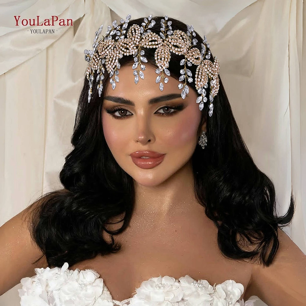 TOPQUEEN Multi Colored Hair Accessories Bridal Rhinestones