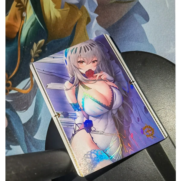 

9Pcs/set Azur Lane ACG Refraction Color Flash Cards IJN Taiho HMS Belfast Diy Gift Toys Classic Game Anime Collection Cards