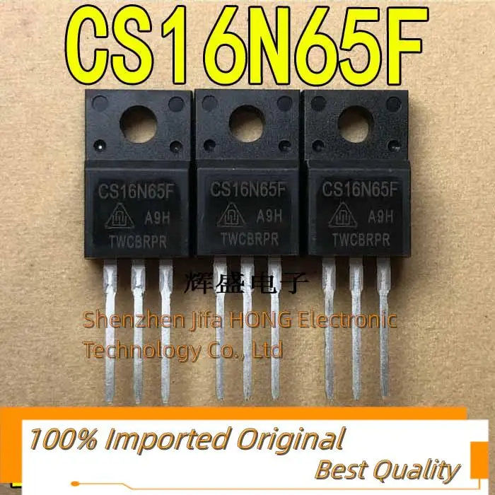 10PCS/Lot CS16N65F 16N65F 16A 650V TO 220F MOSFET Imported Original ...