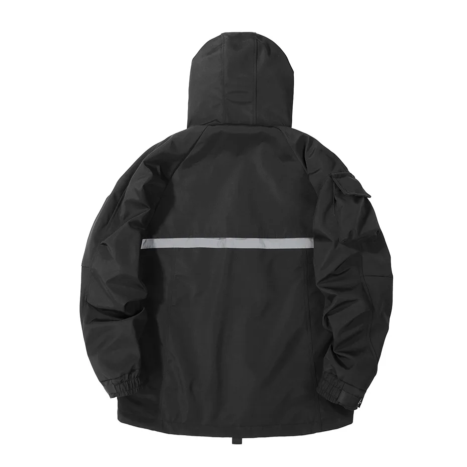 Fuction Tactical Jackets Multi Pokcets Hooded Coat Men Techwear Jackets Windbreaker Black Oversized Harajuku Jackets Outwear 6