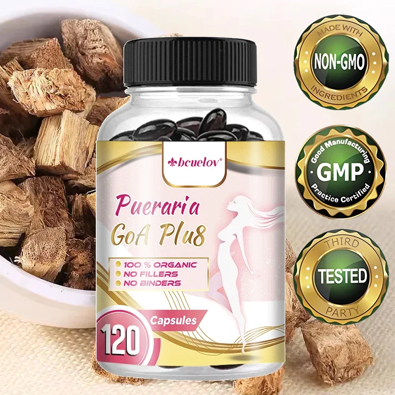 Organic Pueraria Extract 500 mg capsules breast health female body management blood circulation