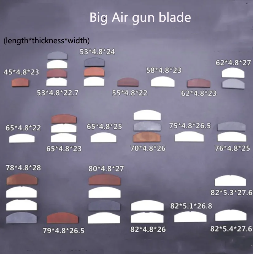 Large Medium Small Air Wrench Air gun Leaf Sheet Gun Blade Wrench Accessories Gun Accessories Repair Kit