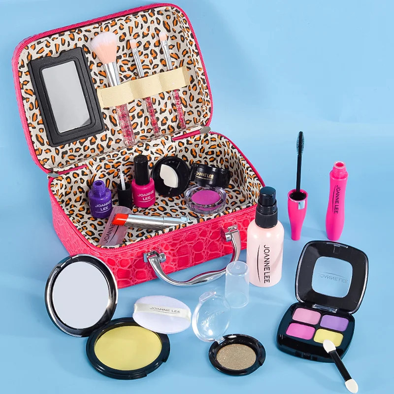 Kids Toys Simulation Cosmetics Set Pretend Makeup Toys Girls Play House Simulation Make Up Preschool Toys For Girls Fun Game 6