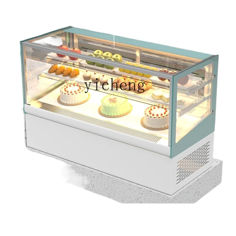 Tqh Cake Show Case Commercial Refrigerated Cake Counter Air-Cooled Dessert Western Baking Refrigerated Display Cabinet