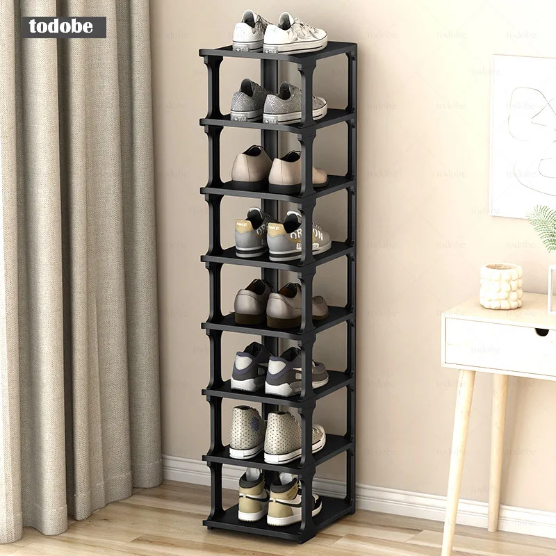 Plastic Vertical Shoe Rack Spacesaving Corner Shoes Boots Organizer