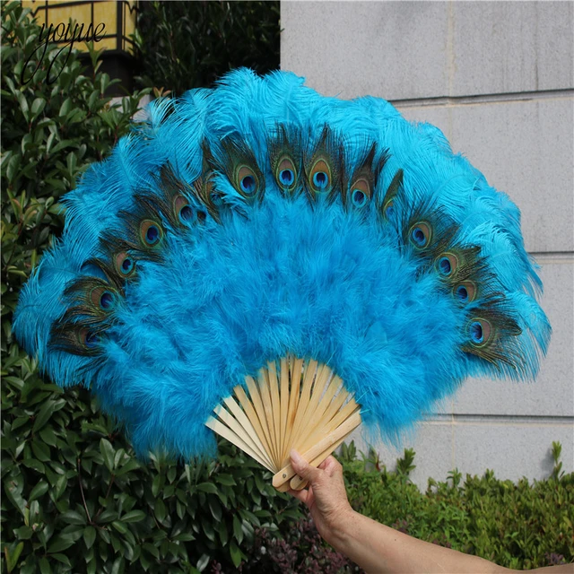 100 Pcs/Lot Fluorescence Real Peacock Feathers for Crafts 70-80cm Dress DIY