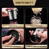 Two-in-one Pepper Grinder Stainless Steel Double-head Kitchen Gadgets Sea Salt Spice Manual Two-head Grinder 6