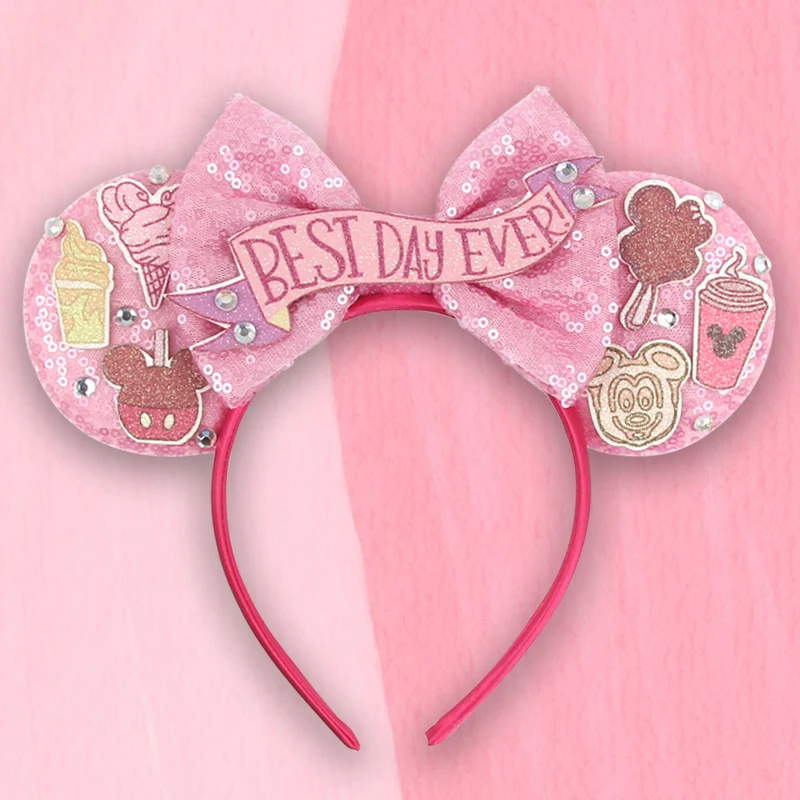 Disney Best Day Mouse Ears Fascia Magic Castle Mickey Hairband Girls Women Park Trip Copricapo Kids Festival Accessori Per Capelli