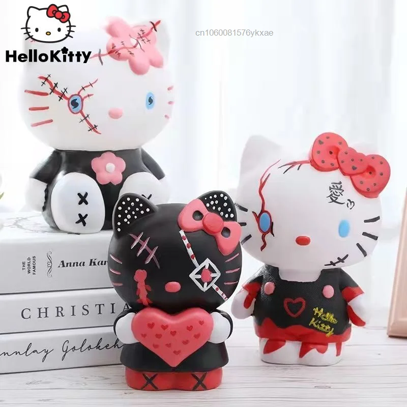 

12 см DIY Sanrio My Melody Hello Kitty фигурка Модель Кукла игрушка для детей Подарки ручная роспись аксессуары фигурки домашний автомобиль Декор Y2k