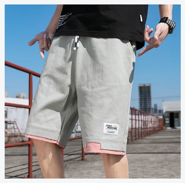 Pantalones cortos de playa de talla grande para hombre, pantalones