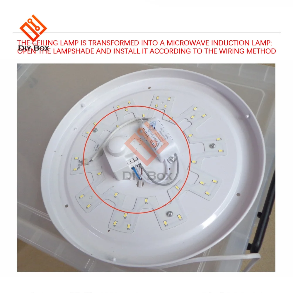 Motion Sensor Motion Detector AC 220V 5.8GHz Microwave Radar Sensor Switch Human Body Motion Induction Sensor For LED Light Sensors Switches