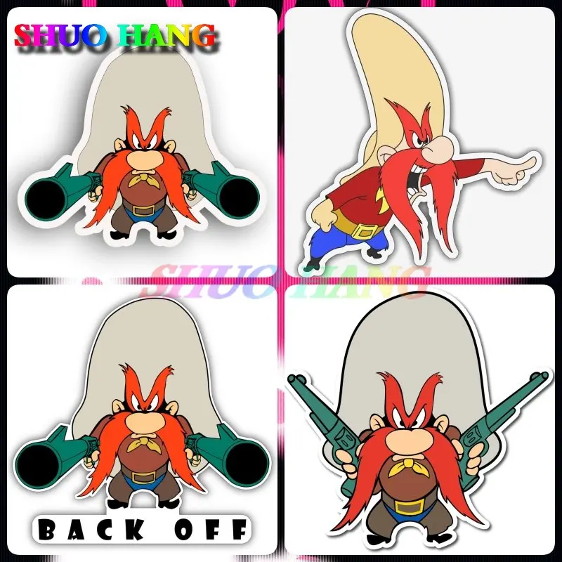 Creative YOSEMITE SAM KIDS Cartoon Decal Sticker American Truck Helmet Vehicle Window Wall Vinyl Car Accessories oakley s helmet casco car sticker vinyl car accessories window racing motorcycle decorative decal pvc