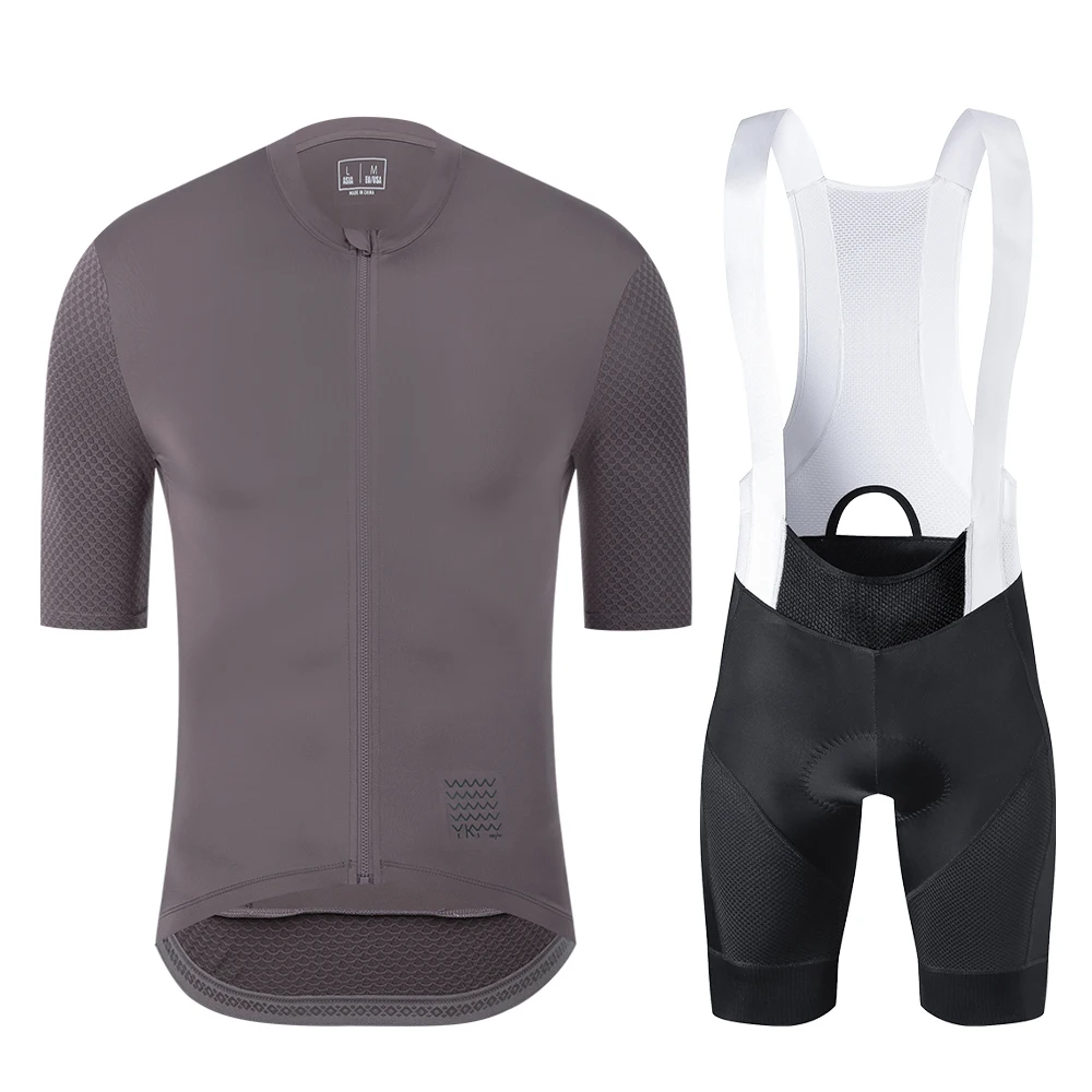 Ykywbike Herren Radsport Set Sommer Rad Trikot Träger hose Kits Rennrad Kleidung Fahrrad Kleidung Reiten Maillot – Detail 7