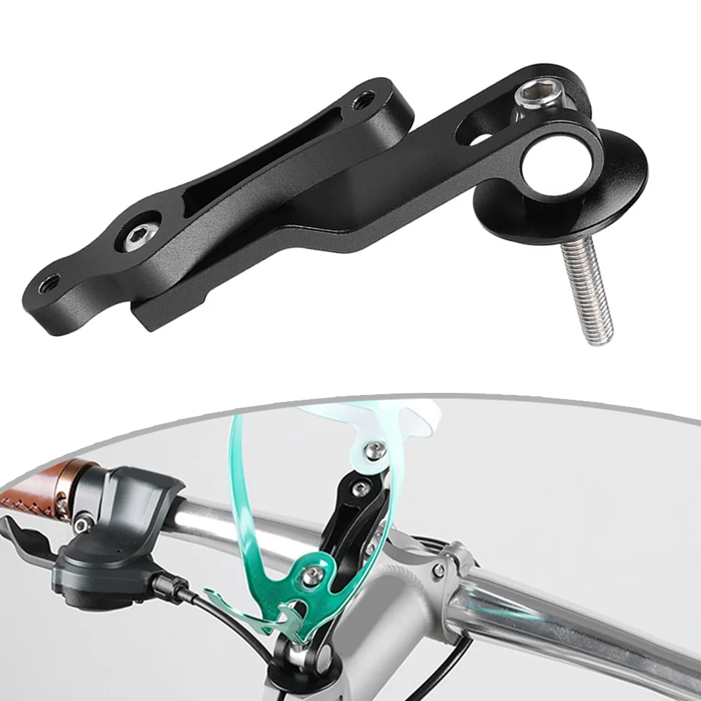Bicycle Stem Cap Mounting Kit Water Bottles Bike Bottle Cage Adapter Aluminum Alloy Adjustable Water Bottle Converter Mounts