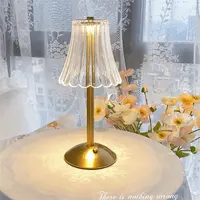 Bar Touch Table Lamp Rechargeable Wireless Desk Lamp Portable Bedroom Night Light LED Decor Lights for Coffee Hotel Restaurant 1