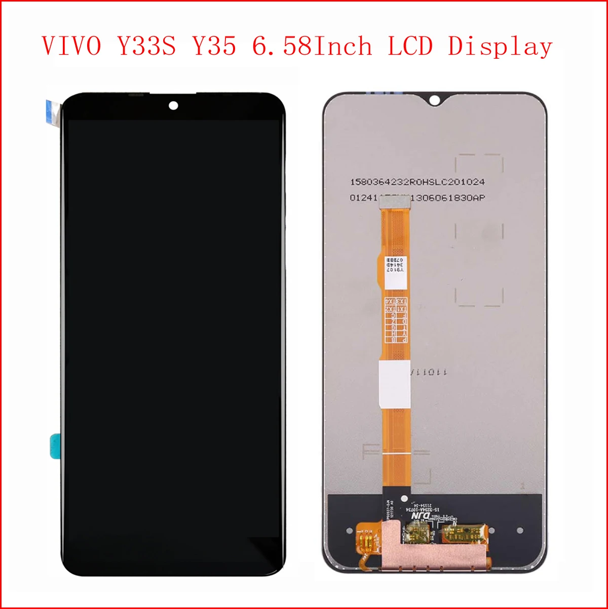 

6.58inch Lcd For VIVO Y35 Y74S V2009A Y76 Y33S V2109A Y72T V2164A Y77E T1 5G V2166BA T2X LCD Display Touch Screen Digitizer