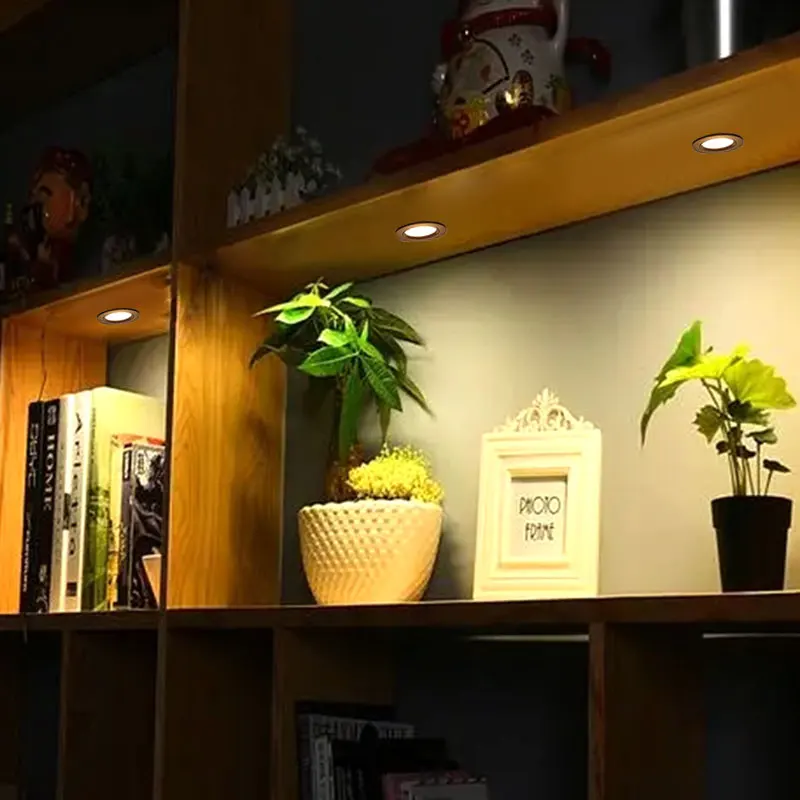 【30mm 구멍】 매립형 미니 스포트라이트 실내 1w3w LED 천장 조명 110볼트 220V 드라이버 세트가 포함된 깊은 눈부심 방지 소형 통