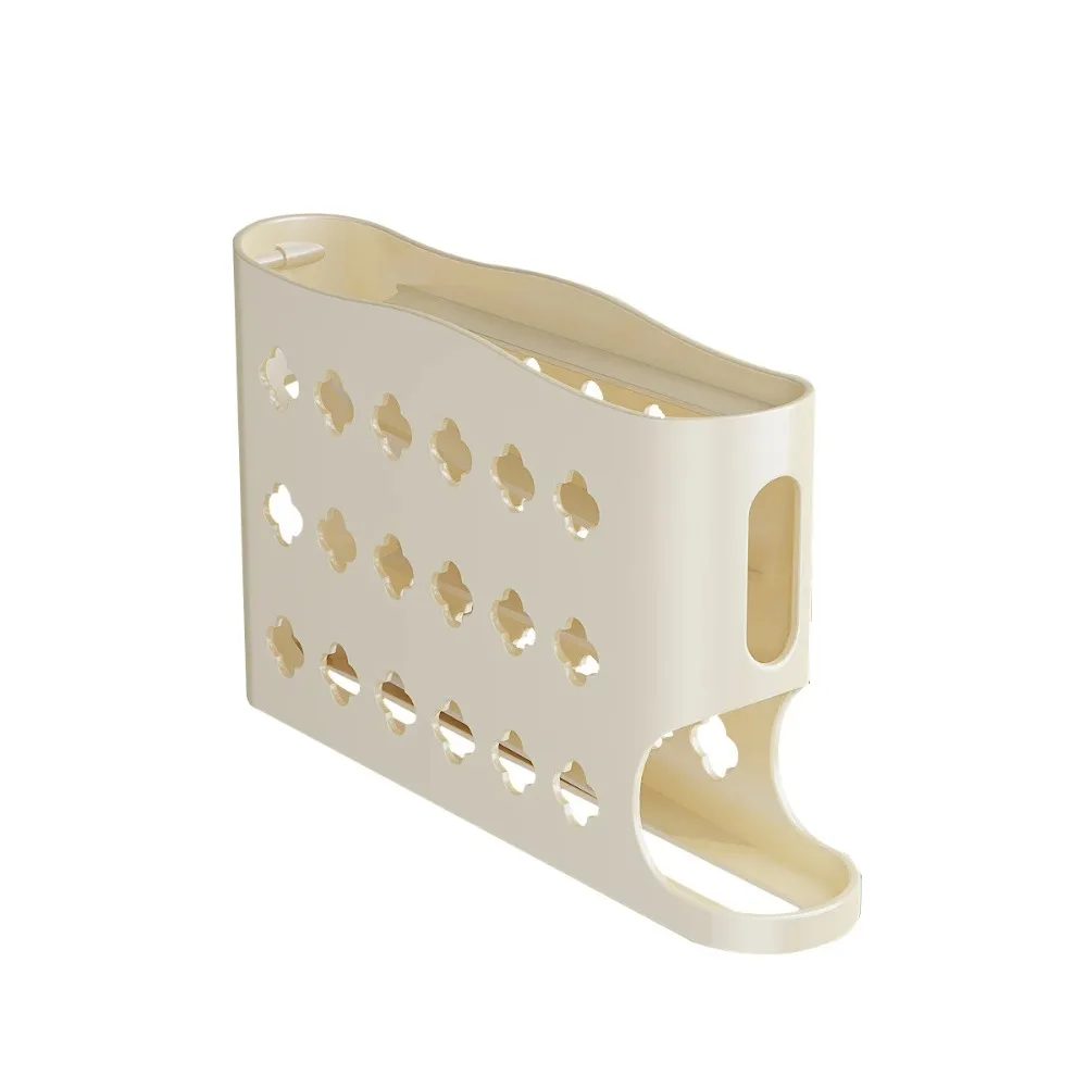 Four-Tier High-Capacity Automatic Egg-Rolling Storage Bin Refrigerator Side Door Trapezoidal Egg Tool