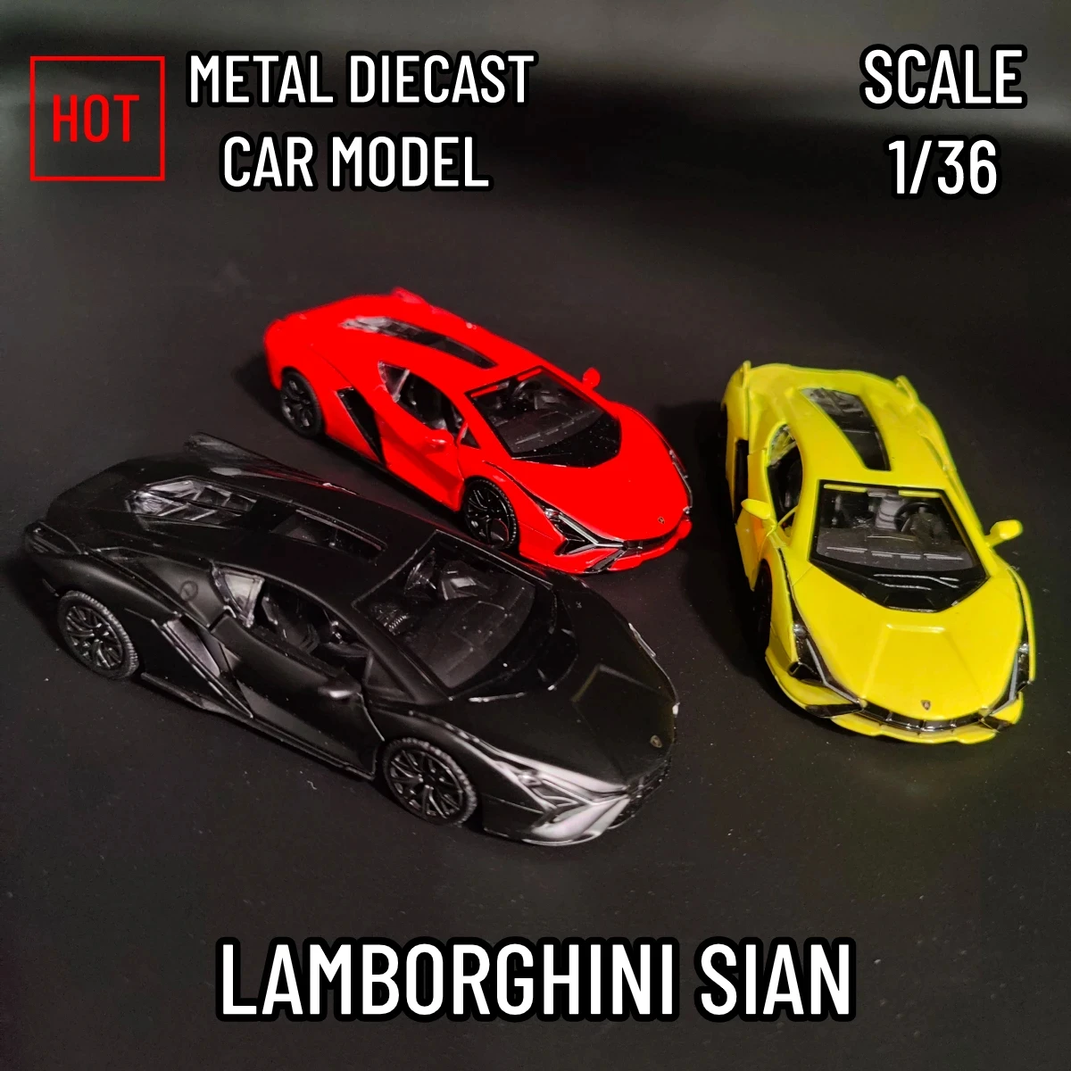 1:36 Lamborghini Sian Car Model Toy Lega Diecast Pull Back Collection Supercar Toys Veicolo Per La Decorazione Regali F123
