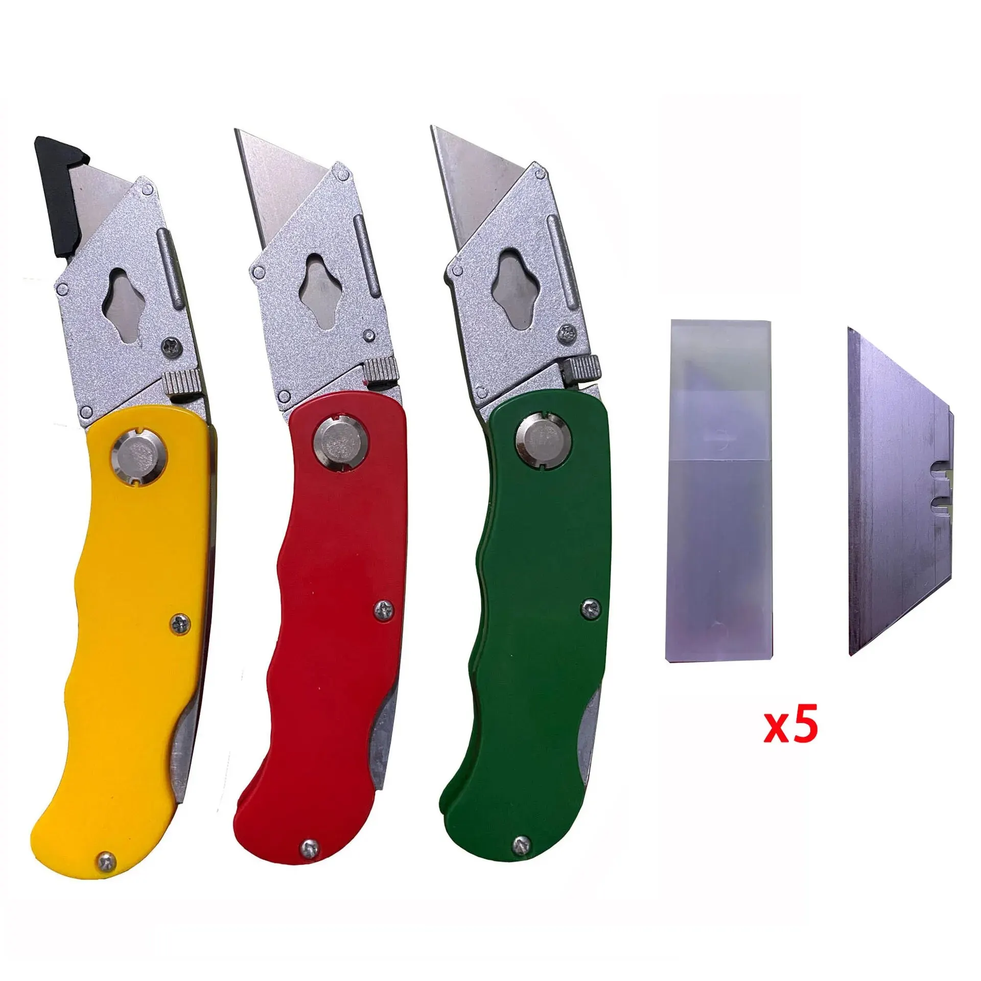 Art Knife Folding Art Knife 5 Blades Quick Change Box Opener for Household Office