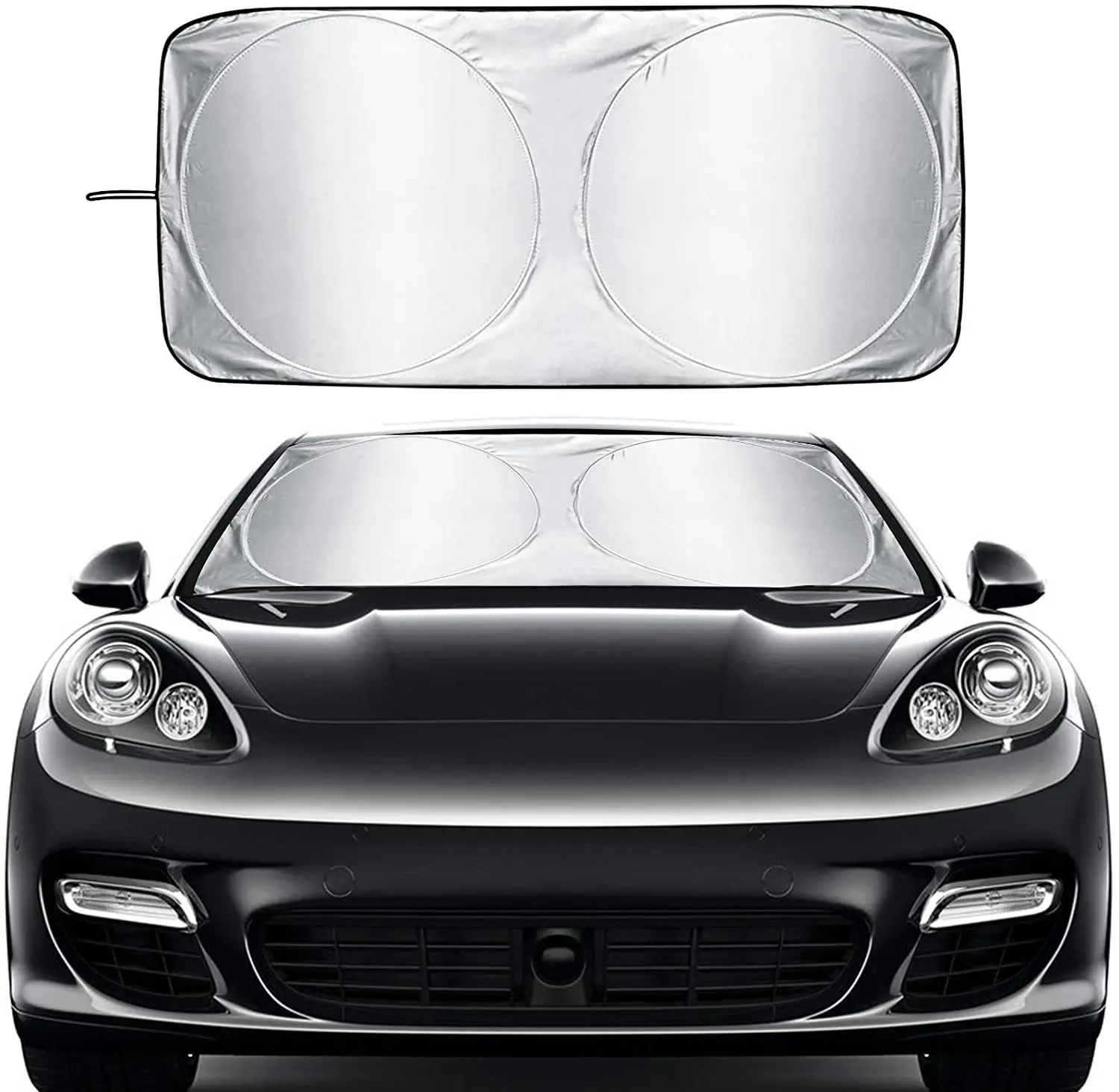 Windshield Sunshades Foldable Car Front Window Sunshade for Most Car SUV Truck Vans Visor Blocks UV Rays & Heat Protection car sunshade windshield sunshade windshield sun shade
