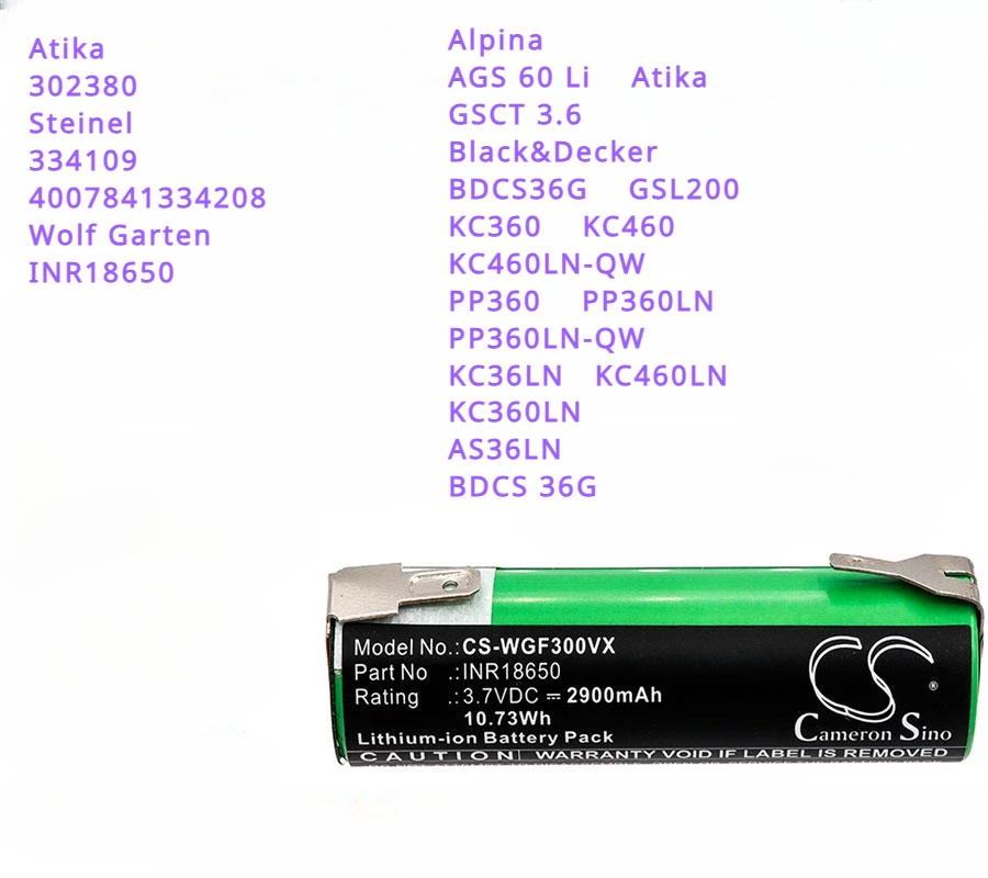 Batteria Da 2900Mah Per Bosch Diy Easyprune,Gluepen,Grasscheren-Set Isio,Iso,Ixo, Pkp 3,Psr Select,Ptk 3,Xeo
