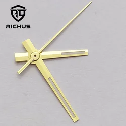Luxury Silver, Gold, and Rose Gold Watch Hands with Green Luminous Finish (Gold)