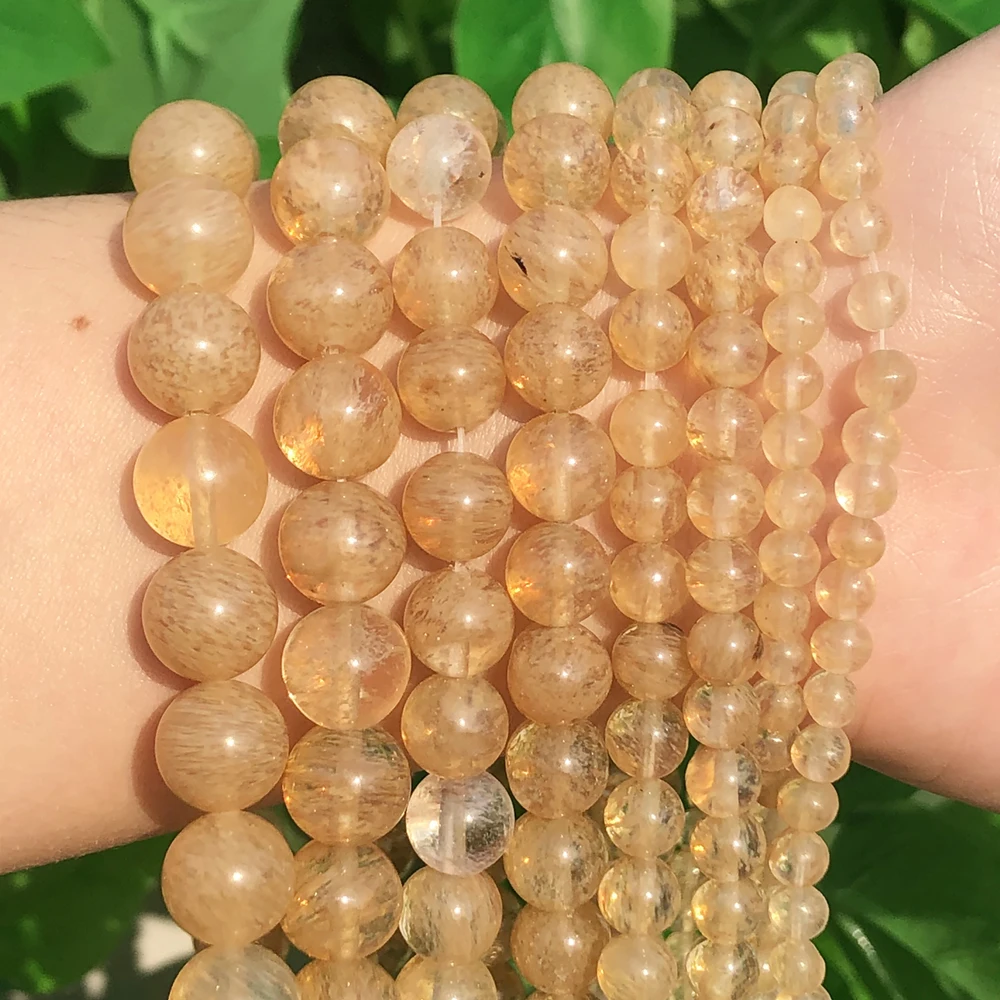 Natural Stone Citrines Quartz Loose Beads 15