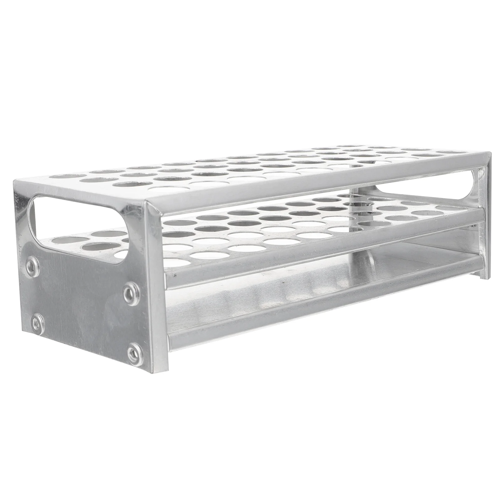 Test Tube Rack Laboratory Stand Experiment Aluminum Holder Aluminium Tray Stainless Steel