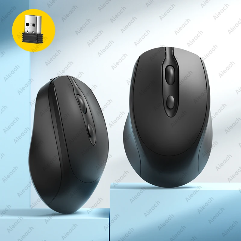 Ratón Bluetooth compacto GOYN, 2,4G inalámbrico y silencioso, 1600DPI para PC/tableta/MacBook, 500mAh recargable y portátil