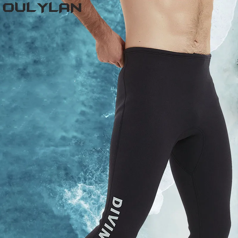 

Oulylan 2MM Thickened Warm Diving Pants Men Women Split Diving Pant Surfing Winter Swimming Pants Cropped Trousers Cropped pants