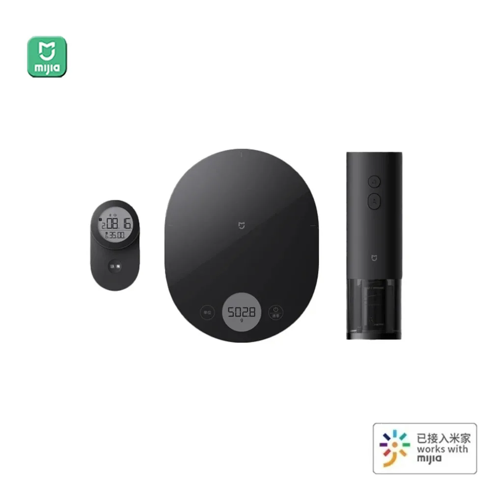 Mijia 가정용 휴대용 전자 주방 도구 세트, 체중계 레드 와인 병따개, 스마트 타이머, Mijia 앱으로 작동, 3 in 1