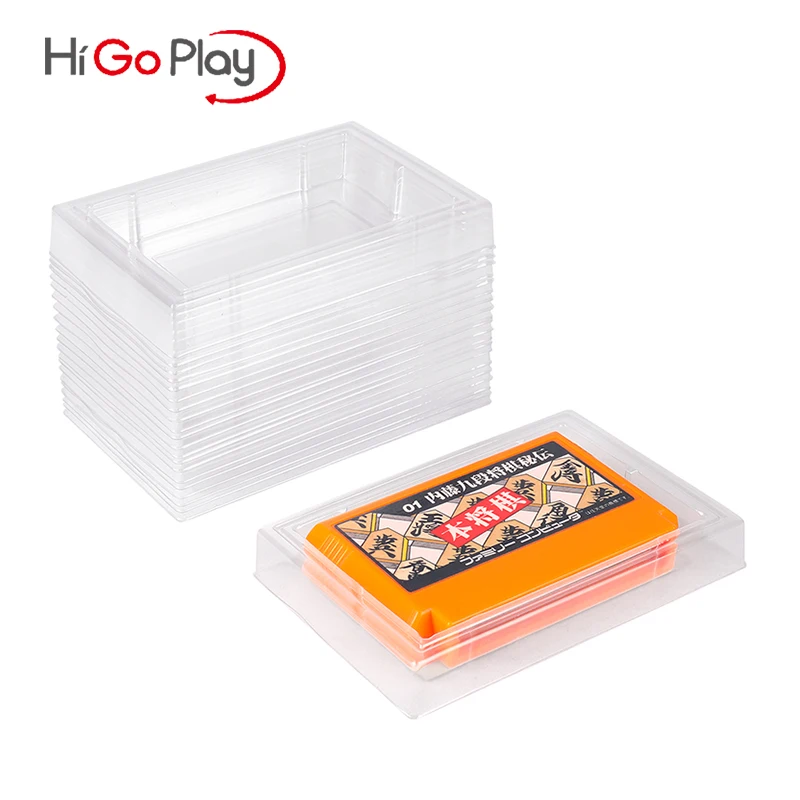 Vassoio Interno Inserto Cartuccia In Plastica Trasparente Con Intarsio Fc Per Nintendo Famicom Scatola Di Ricambio Per Display Scatola Di Plastica Tra