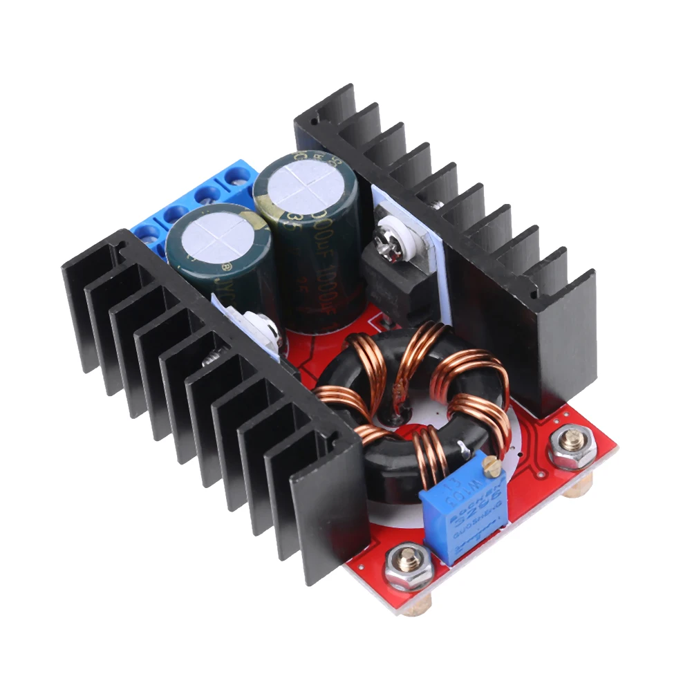 150W DC-DC 부스트 컨버터 10-32V에서 12-35V로 승압하는 전원 공급 모..