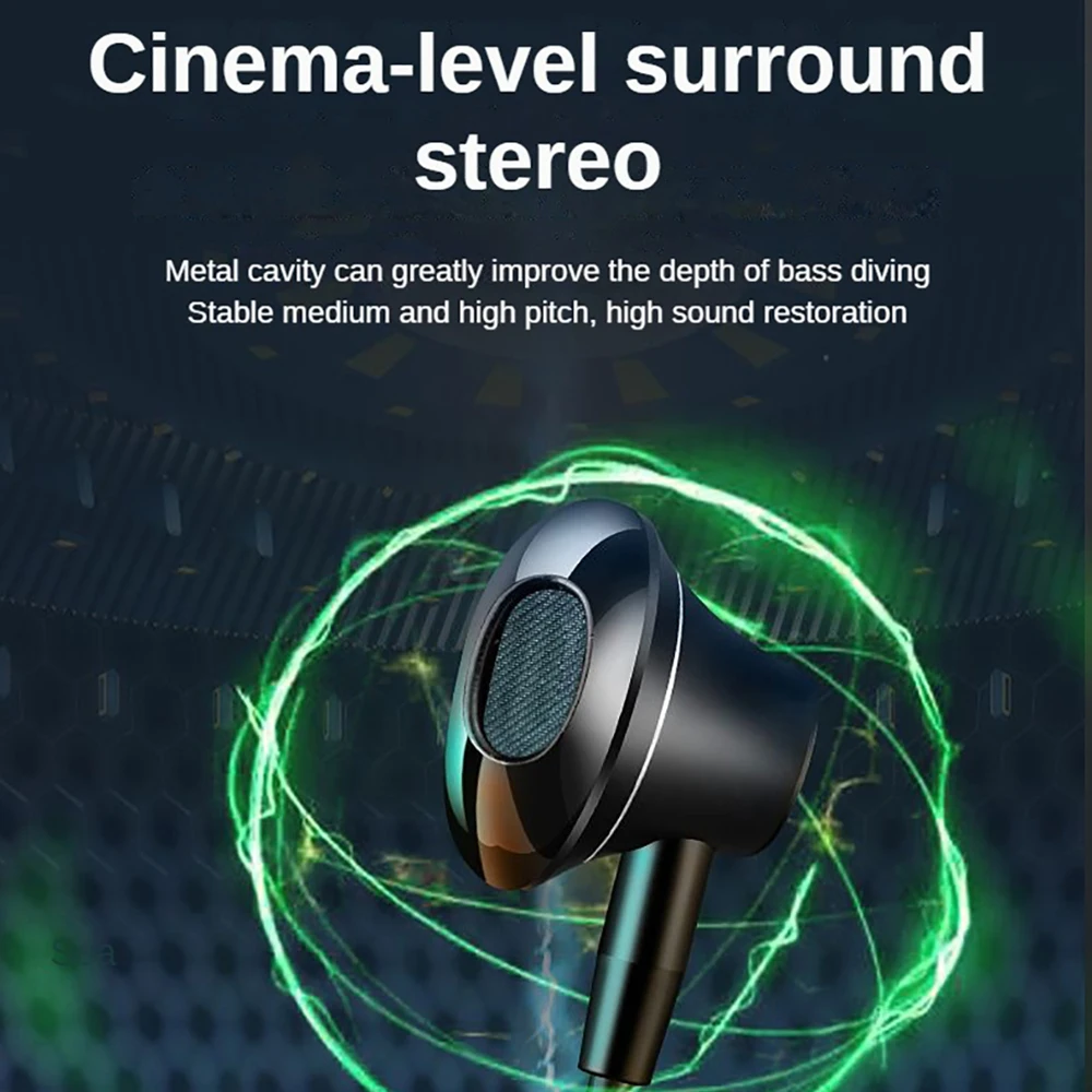 Headconjunto Intra-auricular com Fio Estéreo Clipe de Colar Microfone Subwoofer Canto Jogo Interface Microfone 35 mm Adequado para Telefone Samsung - Image 5