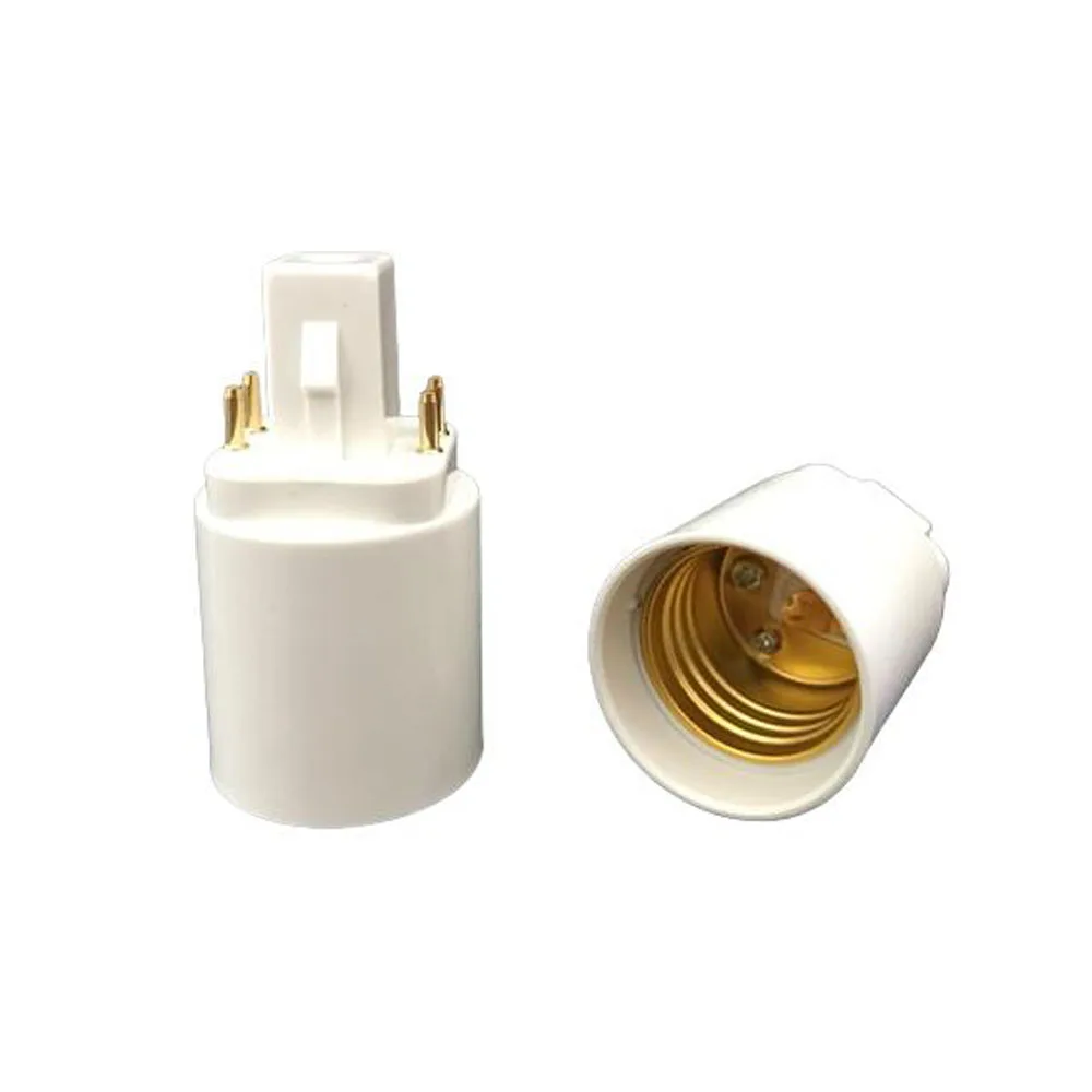 G24 to E26/E27 Adapter 1PCS G24Q Light Socket Adapter G24q to Screw Lamp Bulb Holder Converter White lamp holder,lamp bulb holder,socket converter,lamp socket adapter