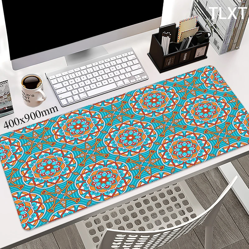 Art Persian Rug Large Mouse Pad Mause Mat Computer Keyboard Home Table Carpet Rubber Mousepad