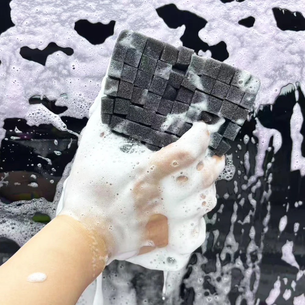18*12*7.5cm Car wash sponge block car motorcycle cleaning supplies large size Honeycomb sponge brush dusting car cleaning tool 5