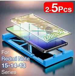 Universal Explosion - Proof Screen Protector with Installation Kit - Pack of 2 - 5 for 2pcs (FOR Redmi 13 ProPlus)