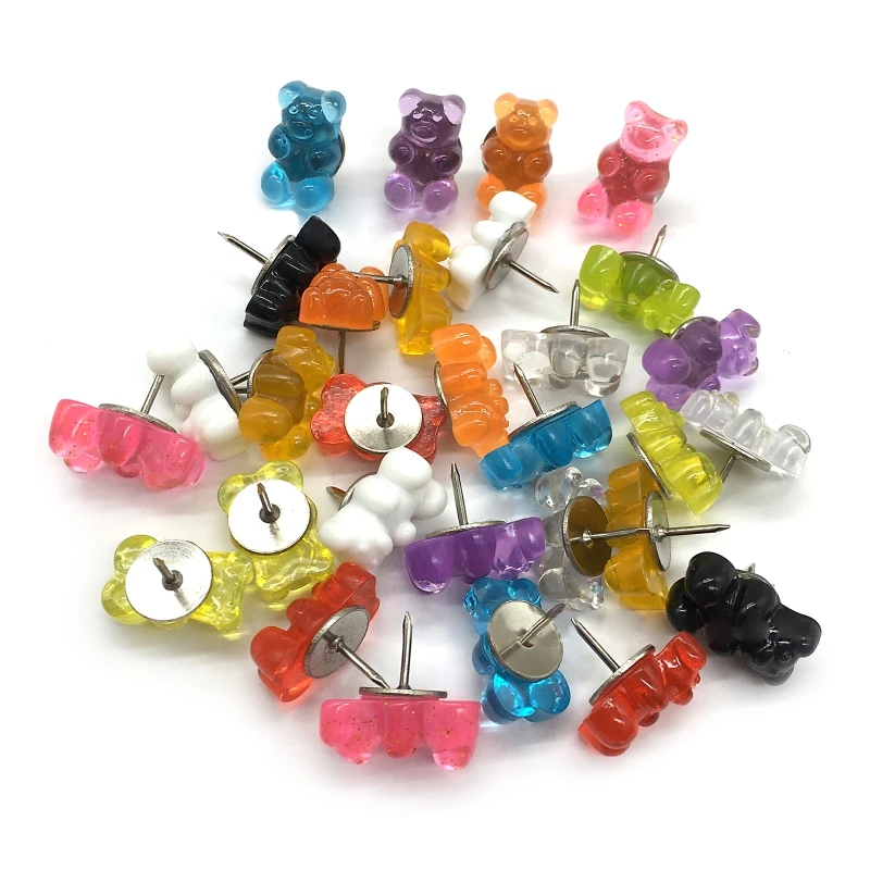 Thumbtack Pushpins Decorative Cork Board Pins Map Drawing Photo Wall Studs Office School Classroom Supplies