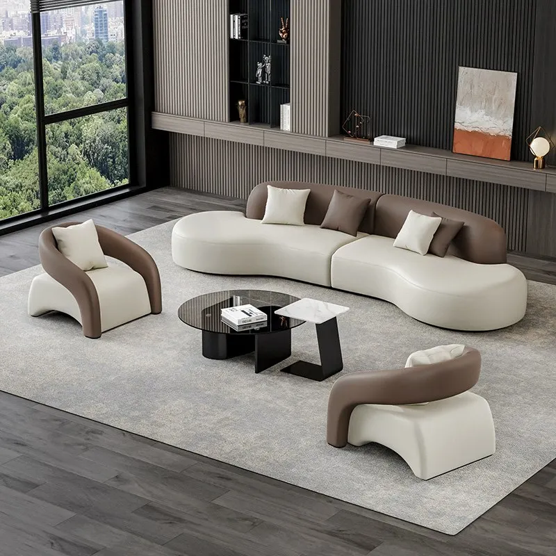 

Business Office Sofa Floor European Wind Nordic Style Commercial Couch Leatherette Sofa Estilo Nordicos Living Room Furniture