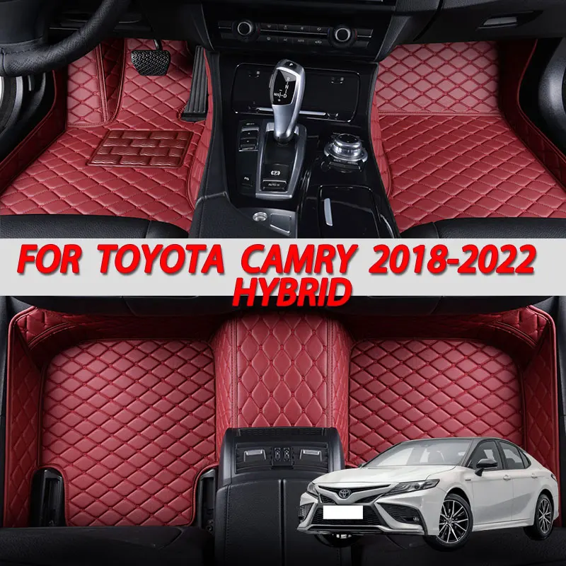 100 Fit Custom Made Leather Car Floor Mats For TOYOTA Camry Hybrid