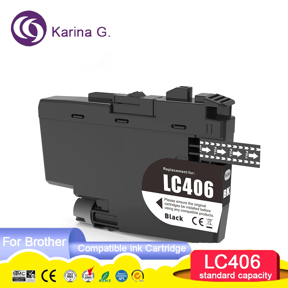 Standard capacity LC406 LC 406 Premium Color Compatible Printer Ink Cartridge fo